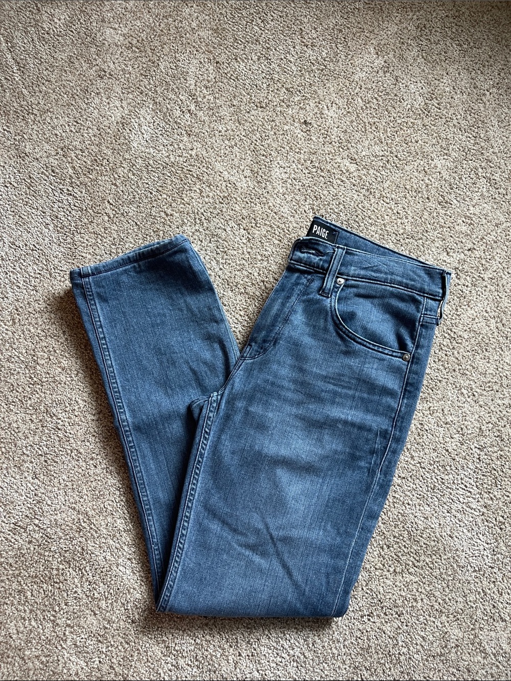 PAIGE federal Slim Straight Leg Jeans, 29W, Windsmere Wash